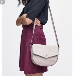 Kate Spade Suede & Leather crossbody